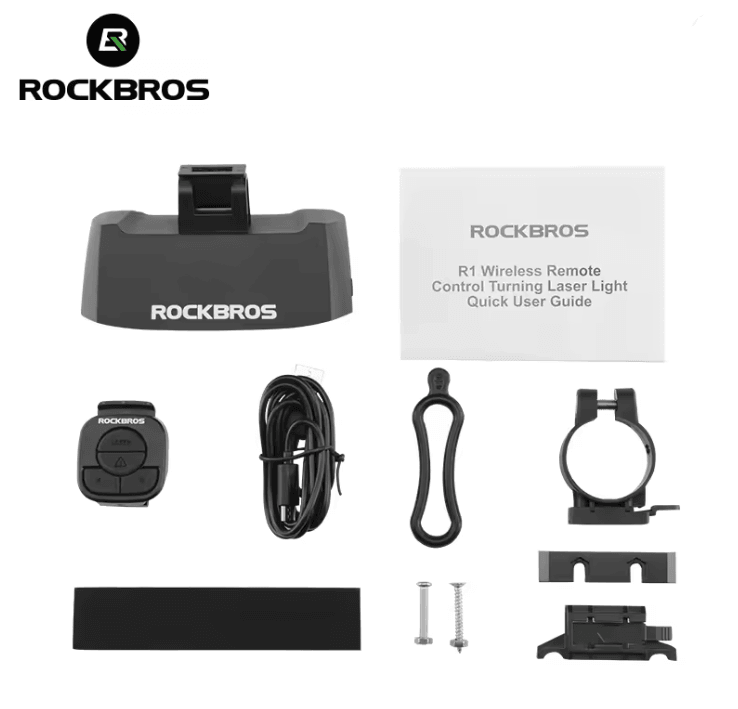 ROCKBROS Wireless Bike Tail Light USB Rechargeable Waterproof Rear Lamp With Remote Turn Signals 3