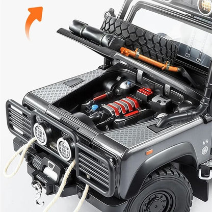 1 24 Land Rover Defender 110 Tomb LE Alloy Car Model With Sound And Light 4