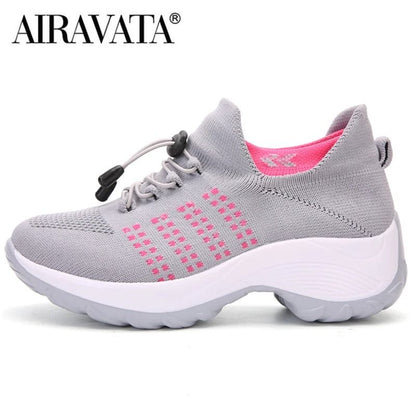 Women Breathable Walking Sneakers Non Slip Casual Shoes 9