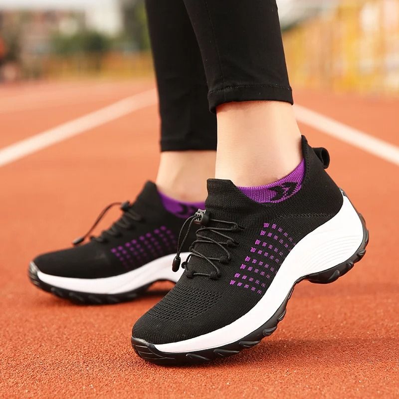 Women Breathable Walking Sneakers Non Slip Casual Shoes 4