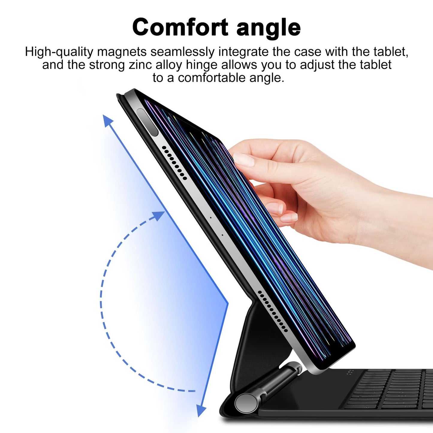 Magic Keyboard Case With Trackpad For IPad Air 1113 2024 M2M3  IPad Pro 11129  Floating Folio Cover 1
