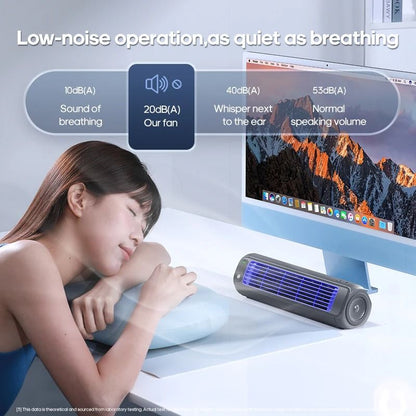 Portable Air Conditioner Fan With Rechargeable Battery Quiet Desktop And Wall Mount 5