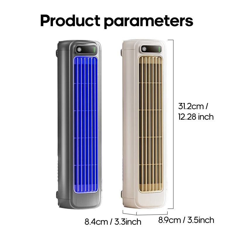Portable Air Conditioner Fan With Rechargeable Battery Quiet Desktop And Wall Mount 6