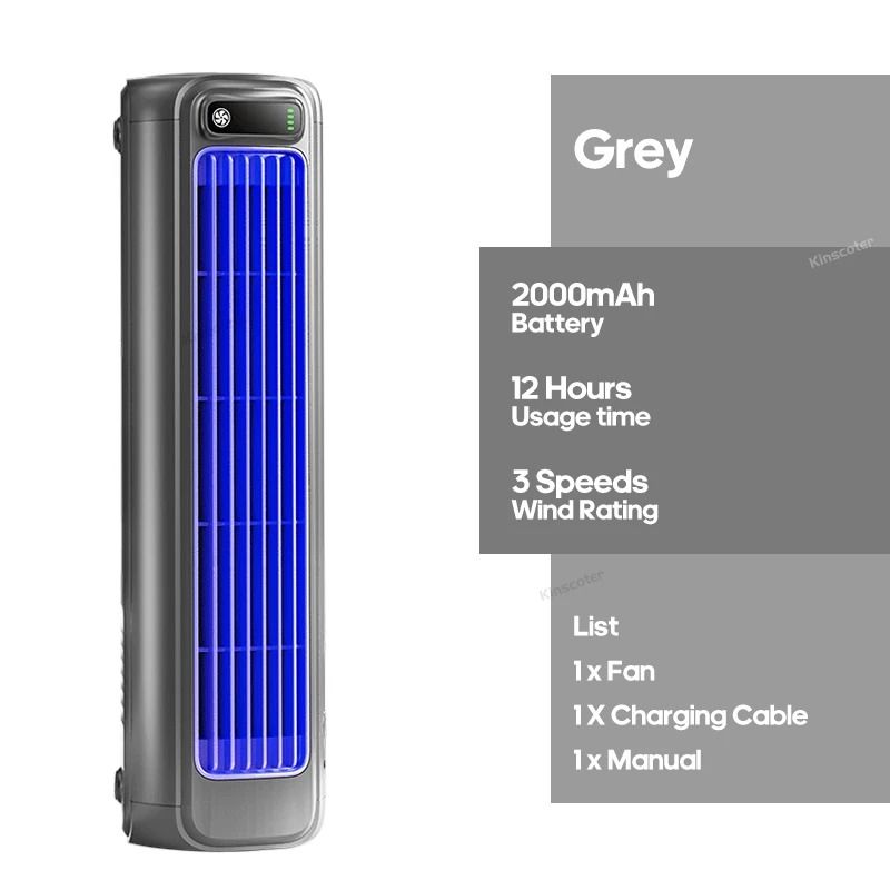 Portable Air Conditioner Fan With Rechargeable Battery Quiet Desktop And Wall Mount 7
