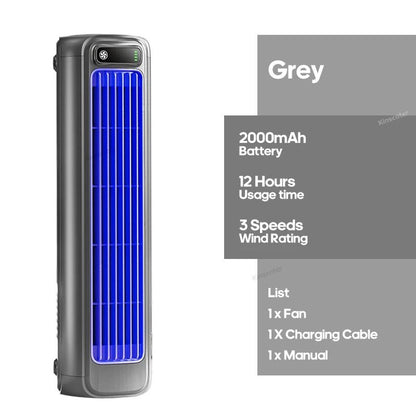 Portable Air Conditioner Fan With Rechargeable Battery Quiet Desktop And Wall Mount 7