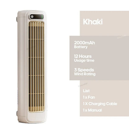 Portable Air Conditioner Fan With Rechargeable Battery Quiet Desktop And Wall Mount 8