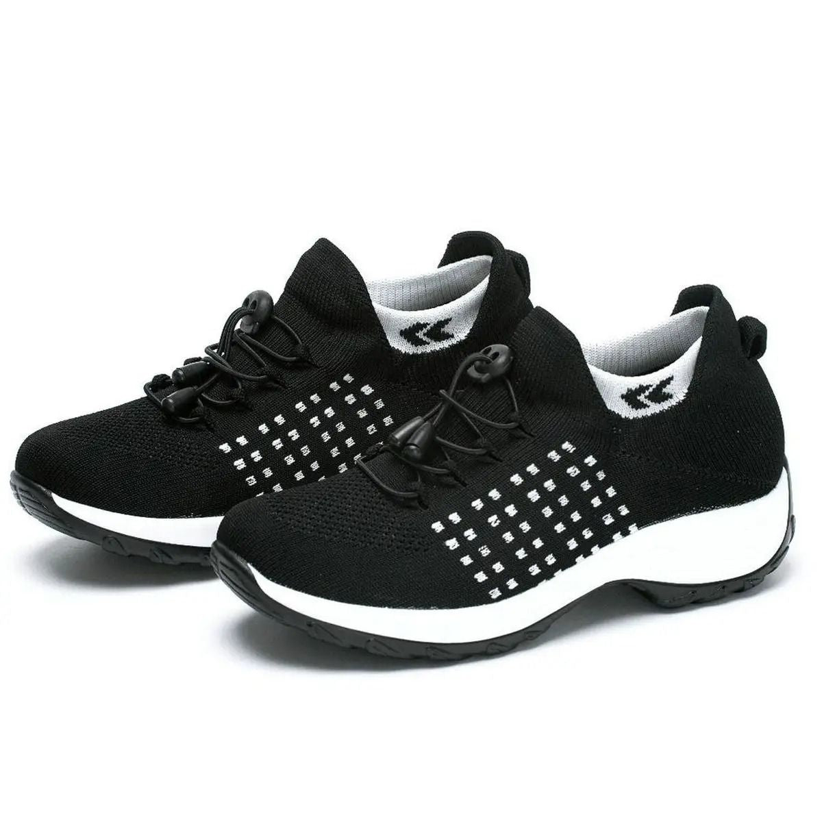 Women Sock Sneakers Fashion Walking Trainers Breathable Platform Loafers 7