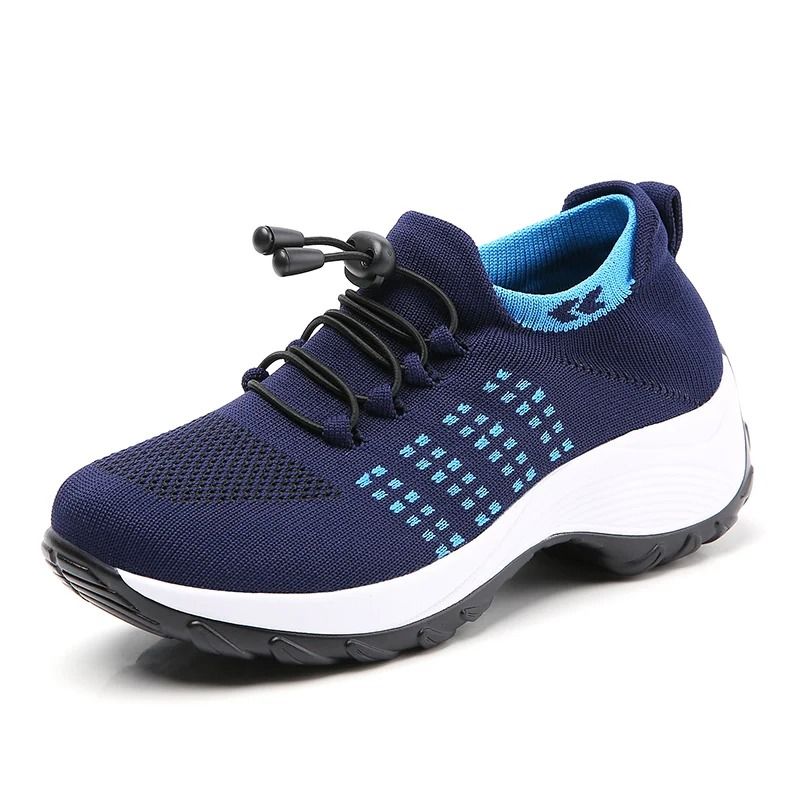 Women Sock Sneakers Fashion Walking Trainers Breathable Platform Loafers 8