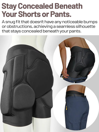 AVIVOR Protective Padded Shorts For Snowboarding Skiing  Skating  Hip Butt  Tailbone Impact Protect 1