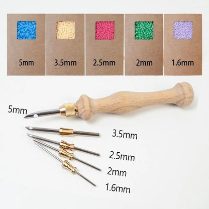 Adjustable Knitting Embroidery Pen Kit With Punch Needle Weaving Tools For DIY Sewing And Craft Pro 1
