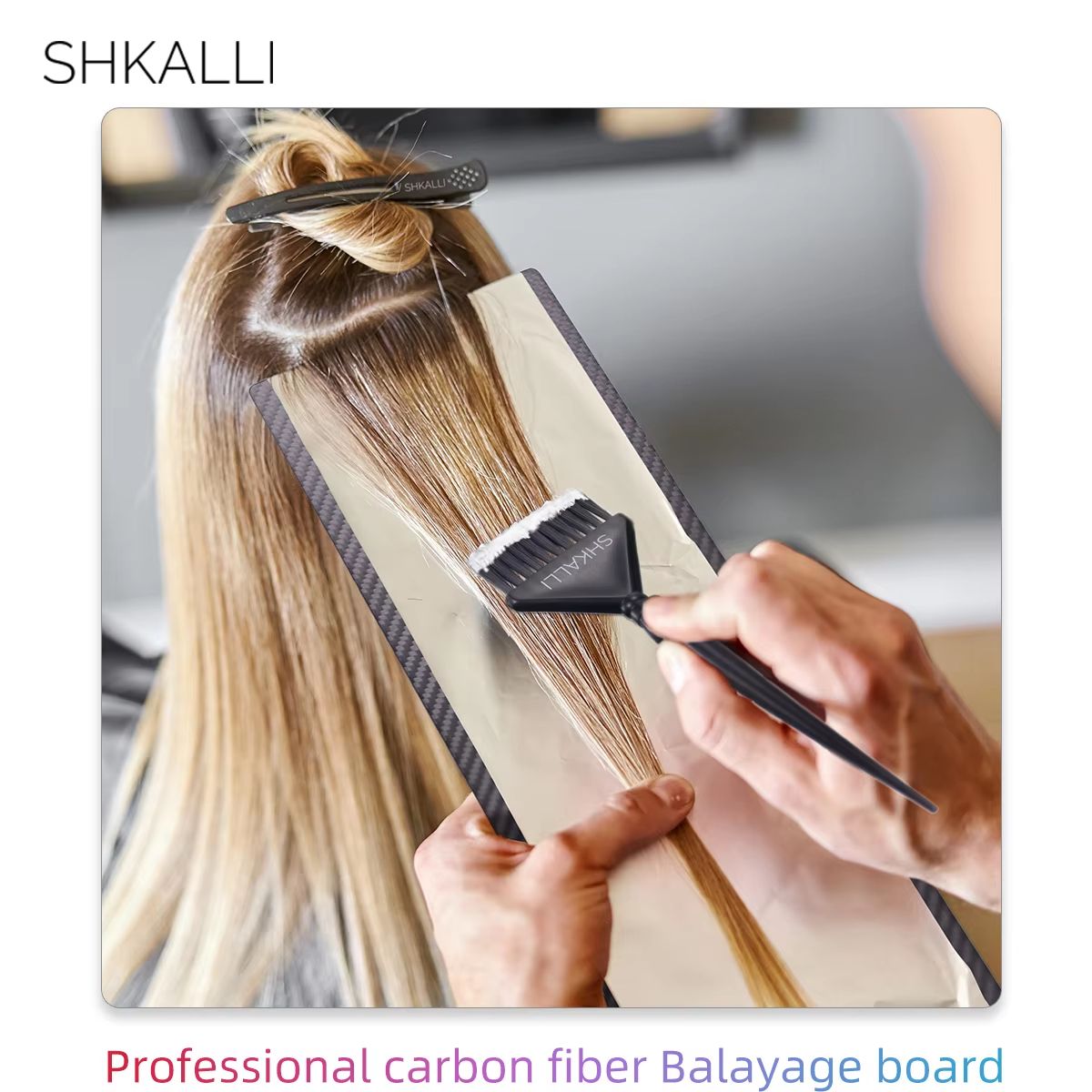 SHKALLI Professional Carbon Fibre Balayage Board  Brush Set  Hair Dyeing Kit For Stylists And Salon 1