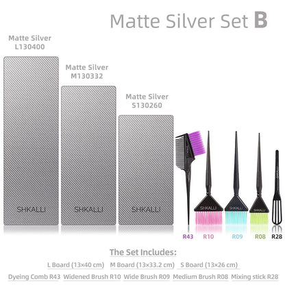 SHKALLI Professional Carbon Fibre Balayage Board  Brush Set  Hair Dyeing Kit For Stylists And Salon 12