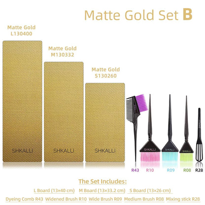 SHKALLI Professional Carbon Fibre Balayage Board  Brush Set  Hair Dyeing Kit For Stylists And Salon 15
