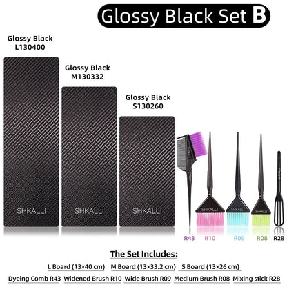 SHKALLI Professional Carbon Fibre Balayage Board  Brush Set  Hair Dyeing Kit For Stylists And Salon 20