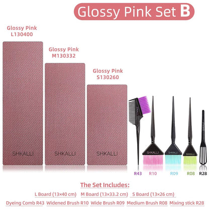 SHKALLI Professional Carbon Fibre Balayage Board  Brush Set  Hair Dyeing Kit For Stylists And Salon 25