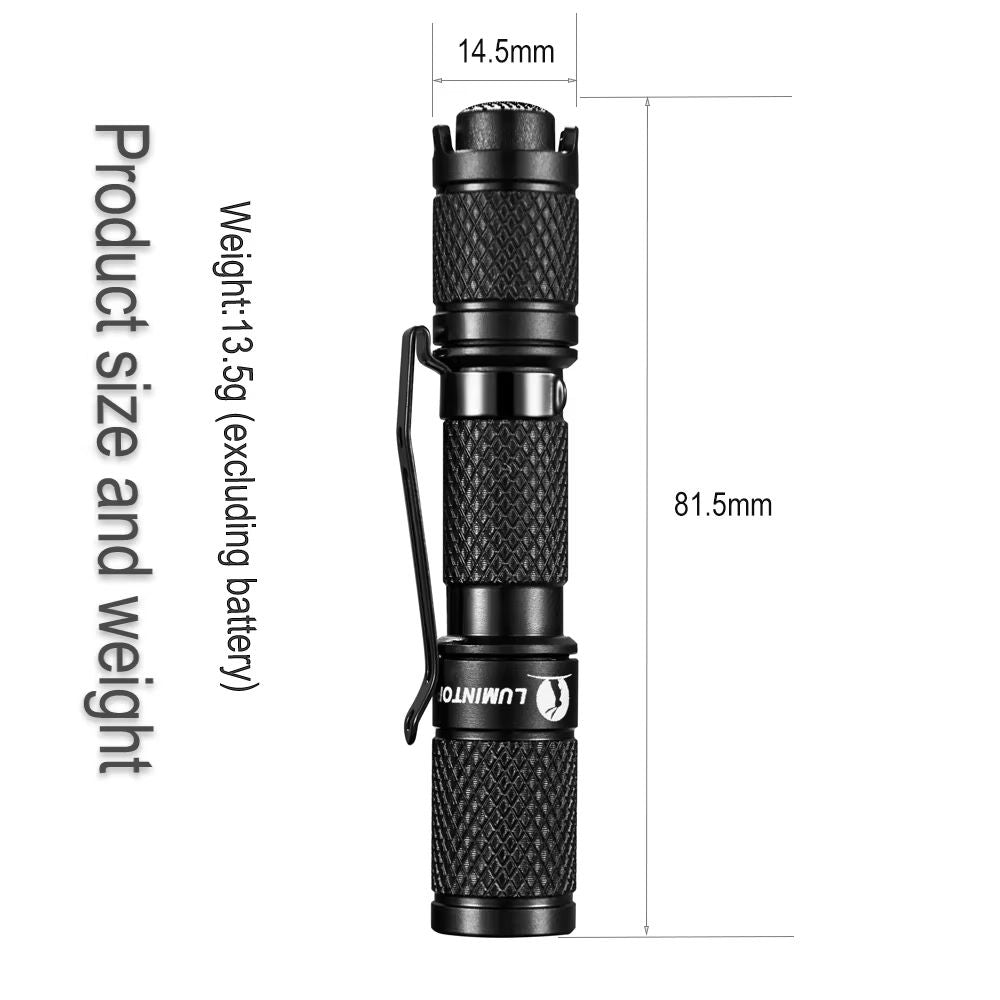 EDC Keychain Flashlight  IP68 Waterproof HighPower LED Torch For Camping Hiking  Everyday Carry 2
