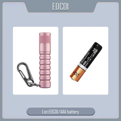 Outlook Mini EDC Flashlight  Waterproof Keychain LED Torch With 3 Modes AAA Powered 120 Lumens 9