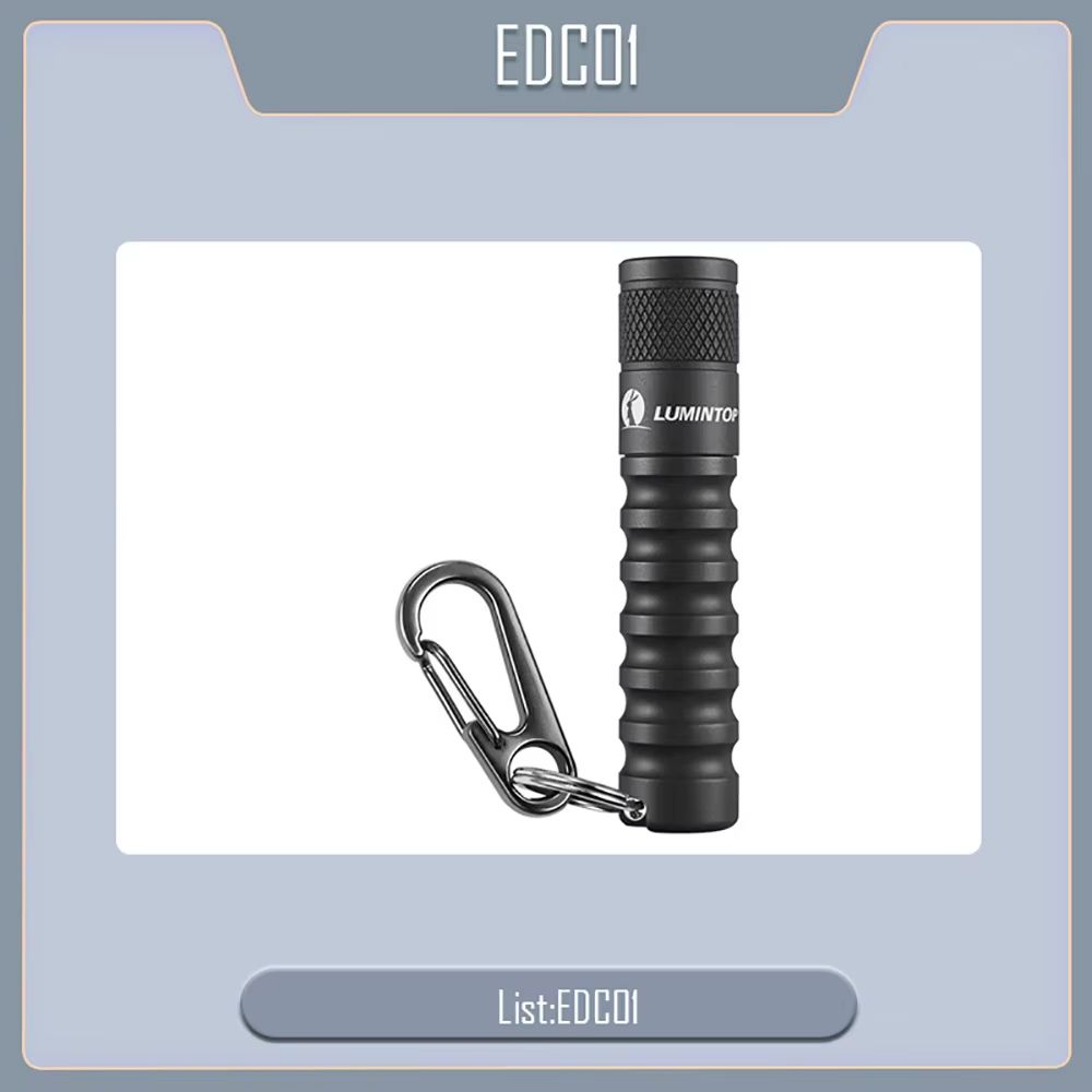 Outlook Mini EDC Flashlight  Waterproof Keychain LED Torch With 3 Modes AAA Powered 120 Lumens 10
