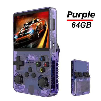 R36S Handheld Retro Game Console  35inch IPS Screen 64G Linux OpenSource Portable Video Player 9