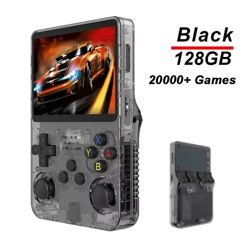 R36S Handheld Retro Game Console  35inch IPS Screen 64G Linux OpenSource Portable Video Player 10