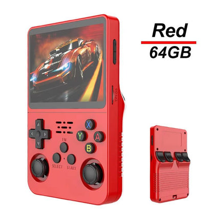 R36S Handheld Retro Game Console  35inch IPS Screen 64G Linux OpenSource Portable Video Player 13