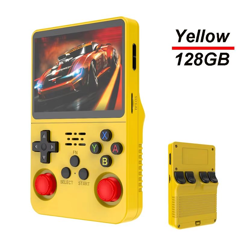R36S Handheld Retro Game Console  35inch IPS Screen 64G Linux OpenSource Portable Video Player 17