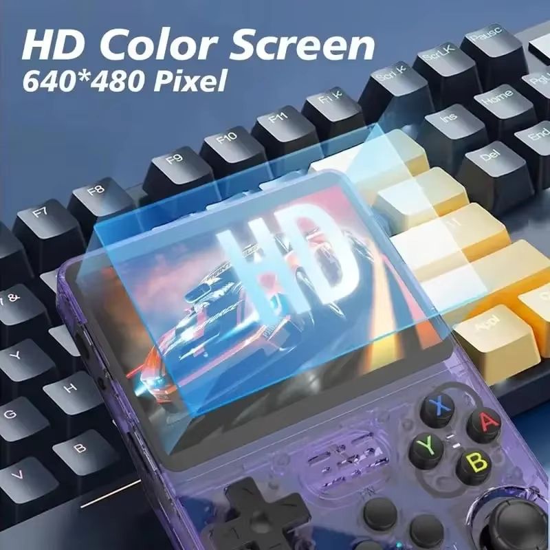 R36S Handheld Retro Game Console  35inch IPS Screen 64G Linux OpenSource Portable Video Player 4