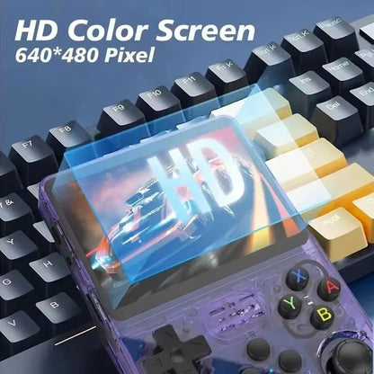 R36S Handheld Retro Game Console  35inch IPS Screen 64G Linux OpenSource Portable Video Player 4