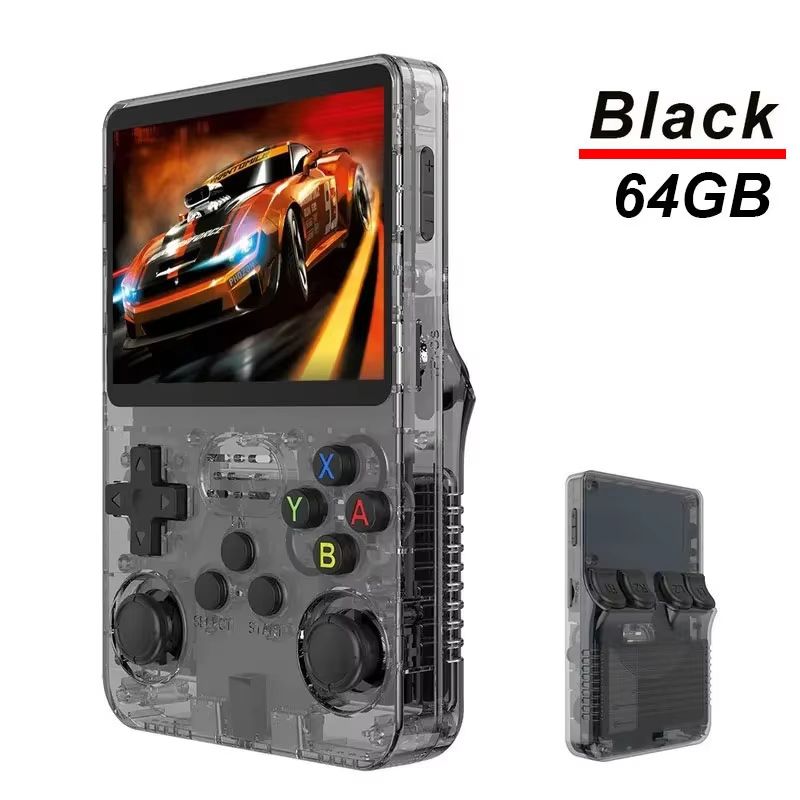 R36S Handheld Retro Game Console  35inch IPS Screen 64G Linux OpenSource Portable Video Player 7