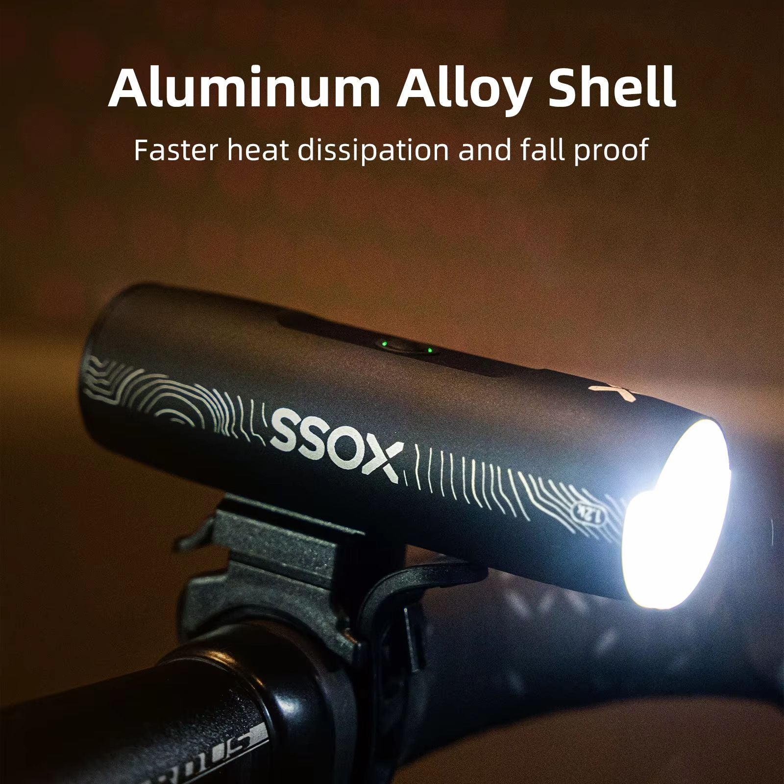 XOSS XL1200 Bike Headlight  2003000 Lumen Waterproof Rechargeable Front Bicycle Light With Aluminum 1