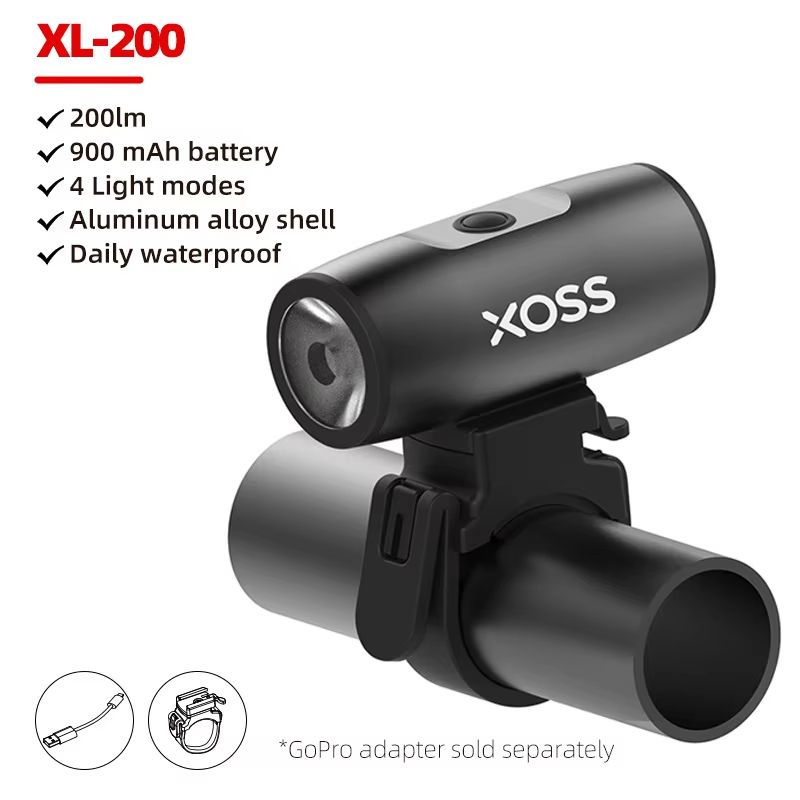 XOSS XL1200 Bike Headlight  2003000 Lumen Waterproof Rechargeable Front Bicycle Light With Aluminum 6