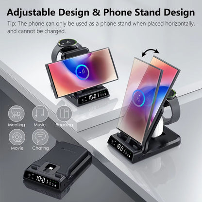SwanScout 701S 3in1 Charging Station For Samsung Galaxy S25S24S23 Z Flip 7 Z Fold 6 Watch 876  Buds 1
