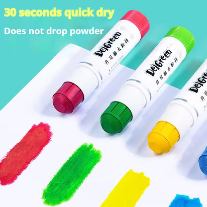 Colors Artist Soft Solid Gouache Paint Sticks Pastels Crayon Set Washable Non Toxic Graffiti Drawin 2