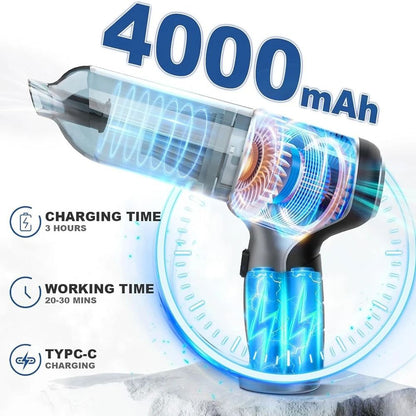 Wireless Portable Car Vacuum Cleaner Handheld Strong Suction Mini Cleaner 4