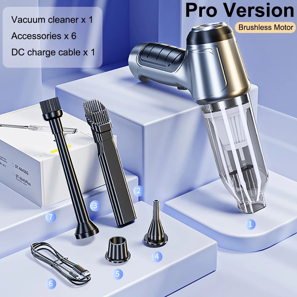 Wireless Portable Car Vacuum Cleaner Handheld Strong Suction Mini Cleaner 8