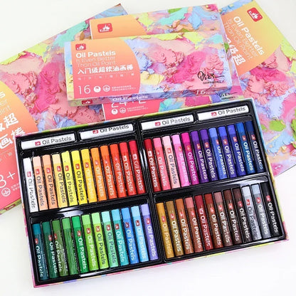 Professional Super Soft Oil Pastels Vibrant Colors Set Ideal For Art Craft Drawing Sketching With S 3