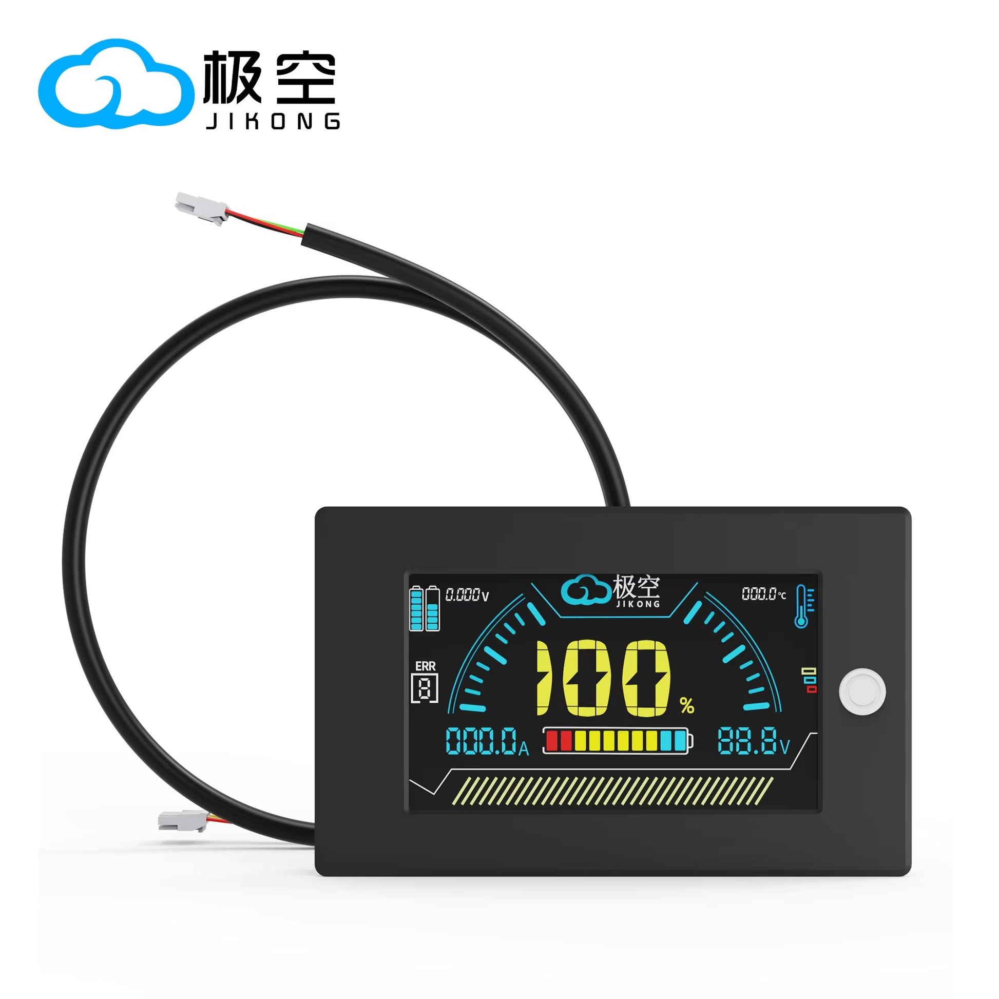 JIKONG LCD Display Screen For BMS  233243 Inch With 120cm Cable  Mounting Kit 7