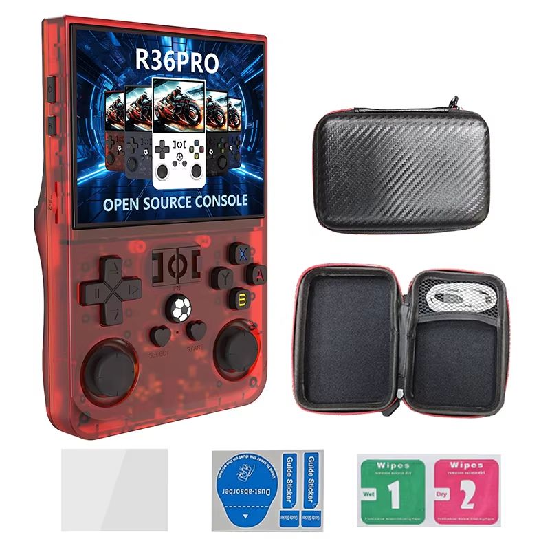 Retro R36 Pro Handheld Game Console  35inch IPS Portable Player With 128GB Linux System  Preloaded  10