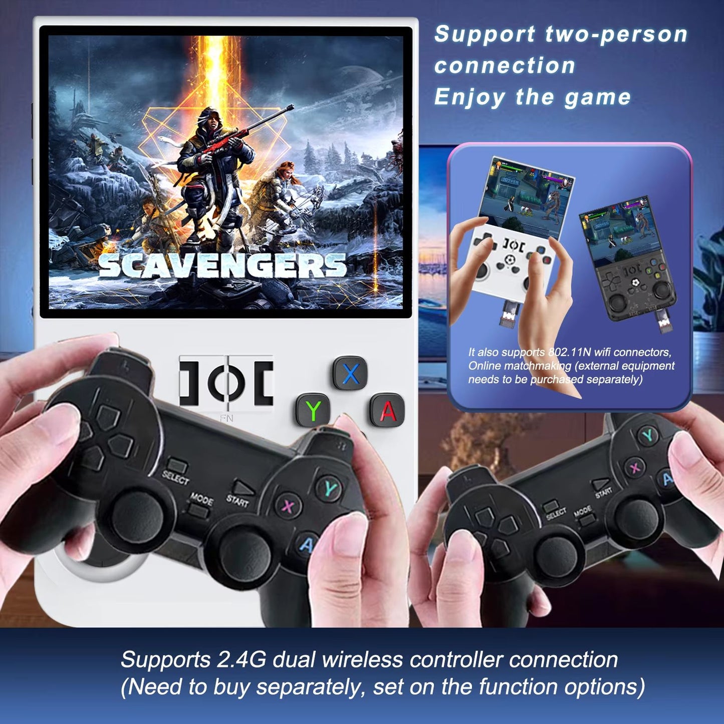 Retro R36 Pro Handheld Game Console  35inch IPS Portable Player With 128GB Linux System  Preloaded  2