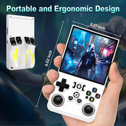 Retro R36 Pro Handheld Game Console  35inch IPS Portable Player With 128GB Linux System  Preloaded  5