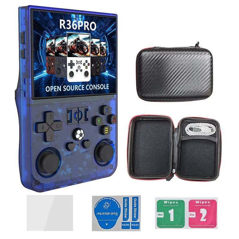 Retro R36 Pro Handheld Game Console  35inch IPS Portable Player With 128GB Linux System  Preloaded  8