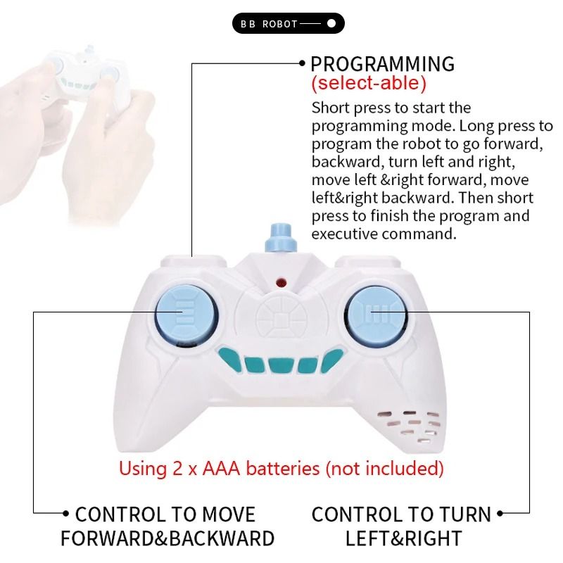 RC Robot Remote Control Intelligent Car Toy With Gesture Sensor And Sound 4