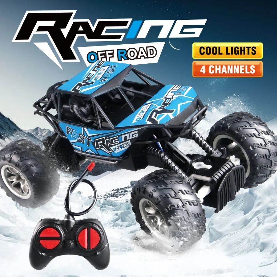 Remote Control Off-Road Climbing Car with Lights and Anti-Slip Tires