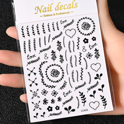 3D Gold Sun Moon Star Bronzing Nail Art Sticker, Laser Star Moon Design, Self-Adhesive Slider Decals in Gold, Silver