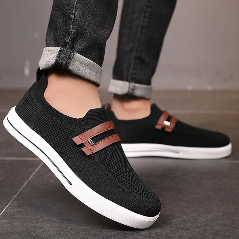 Men Mesh Breathable Walking Shoes Lightweight Outdoor Soft Sole Sneakers 3