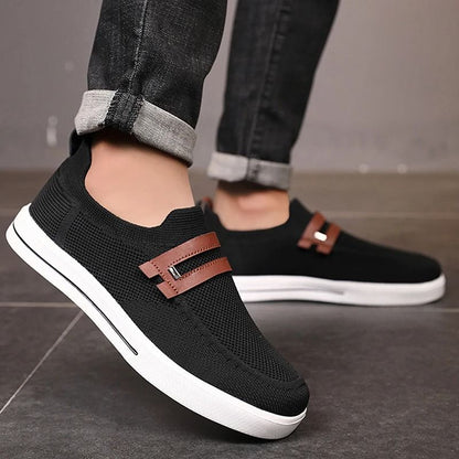 Men Mesh Breathable Walking Shoes Lightweight Outdoor Soft Sole Sneakers 3