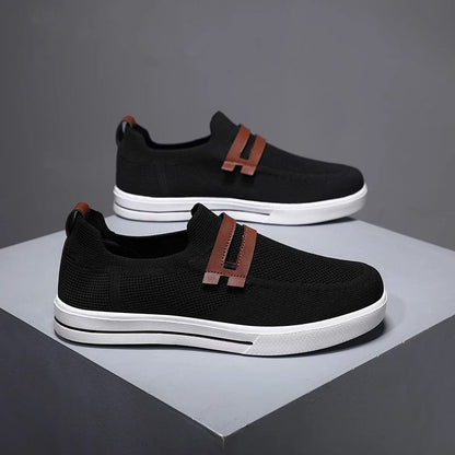 Men Mesh Breathable Walking Shoes Lightweight Outdoor Soft Sole Sneakers 4