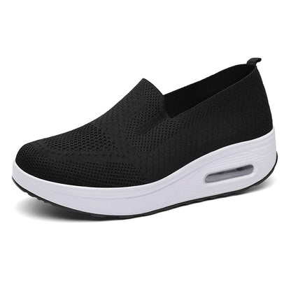 Women Slip On Mesh Walking Sneakers Lightweight Casual Jogging Shoes 9
