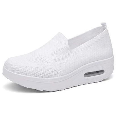 Women Slip On Mesh Walking Sneakers Lightweight Casual Jogging Shoes 11
