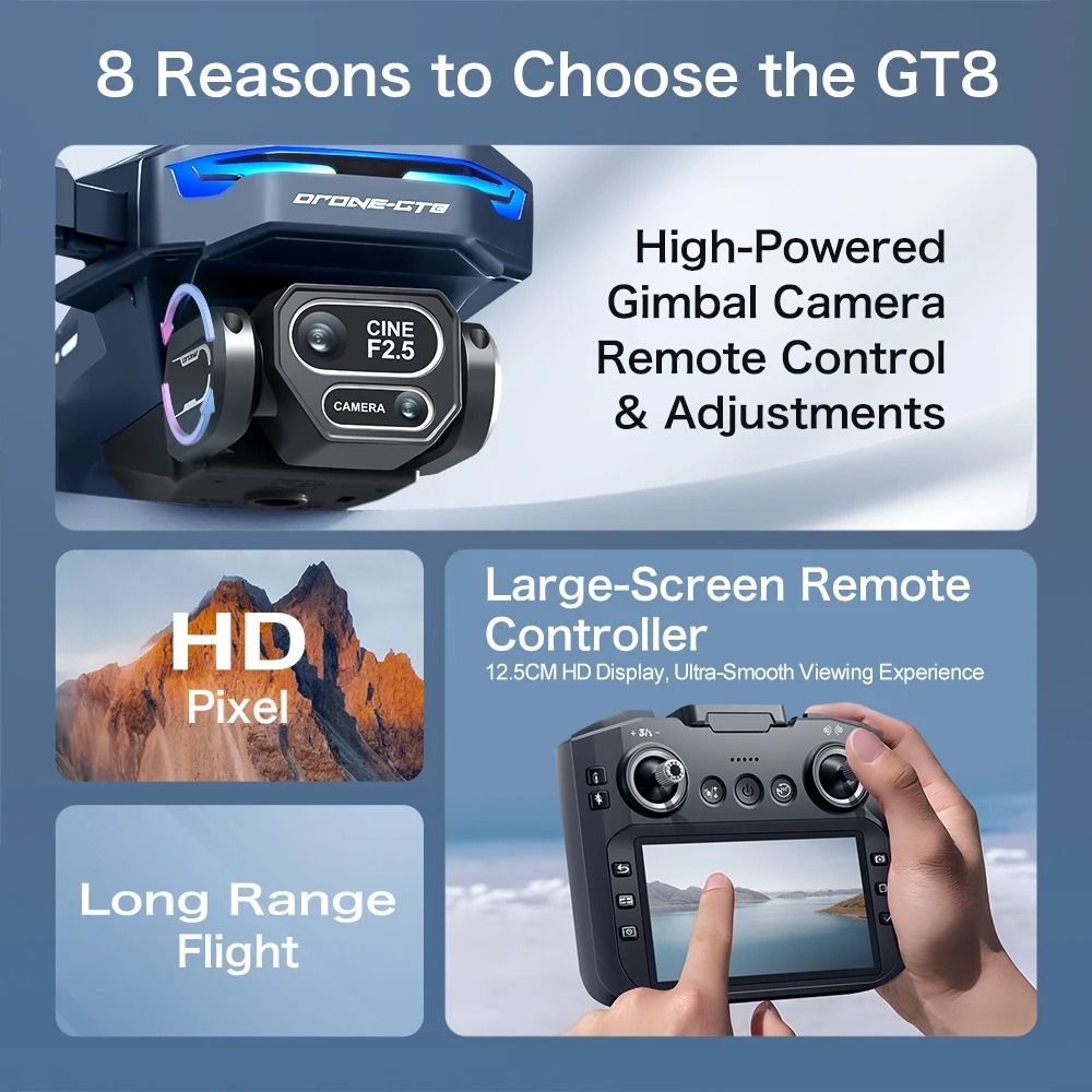 Professional Drone With 4K 6K 8K Camera Obstacle Avoidance And Folding Design 2